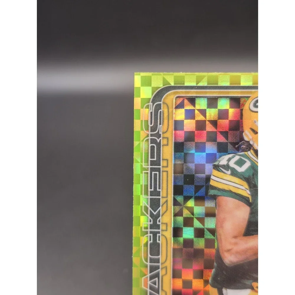 2025 Topps Chrome Jordan Love #109 Lime Green X-Fractor Green Bay Packers